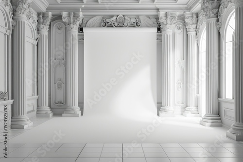 Premium Quality Visual of Studio White Background for Photography