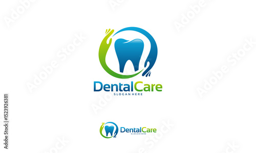 Dental Care logo designs concept vector, Family Dental logo template