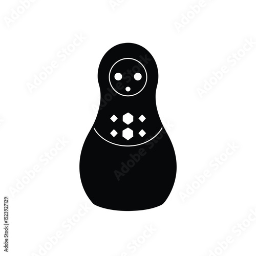 Matryoshka Doll Vector Silhouette Nested Pixel