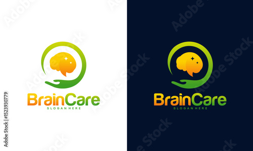 Brain Care Logo designs vector, Brain logo Icon template