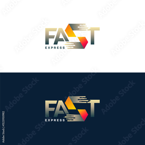 Fast Express logo designs vector, Modern Express logo template