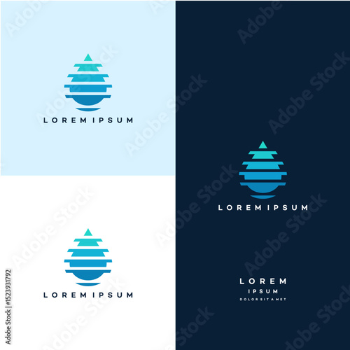 Water drop Logo design vector template, Unique Clean water Logo concept