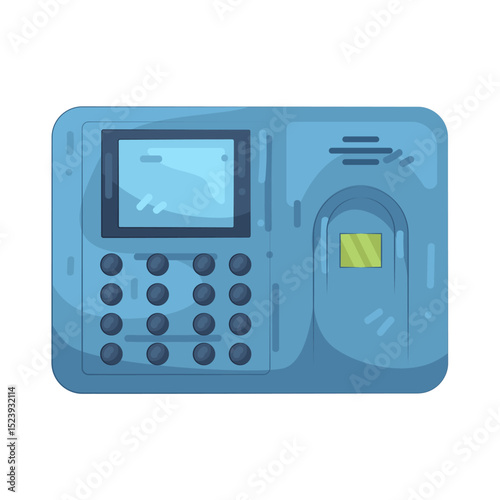 Illustration of fingerprint scanner 