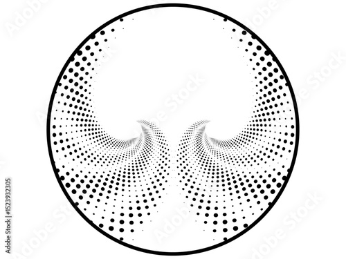 golden ration fibonacci pattern for logo icon background web graphic tattoo. vector illustration.