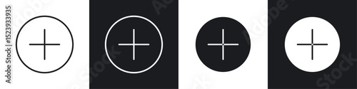 Add icons collection in black and white filled and line versions