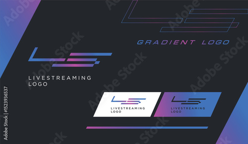 Live streaming logo identity design