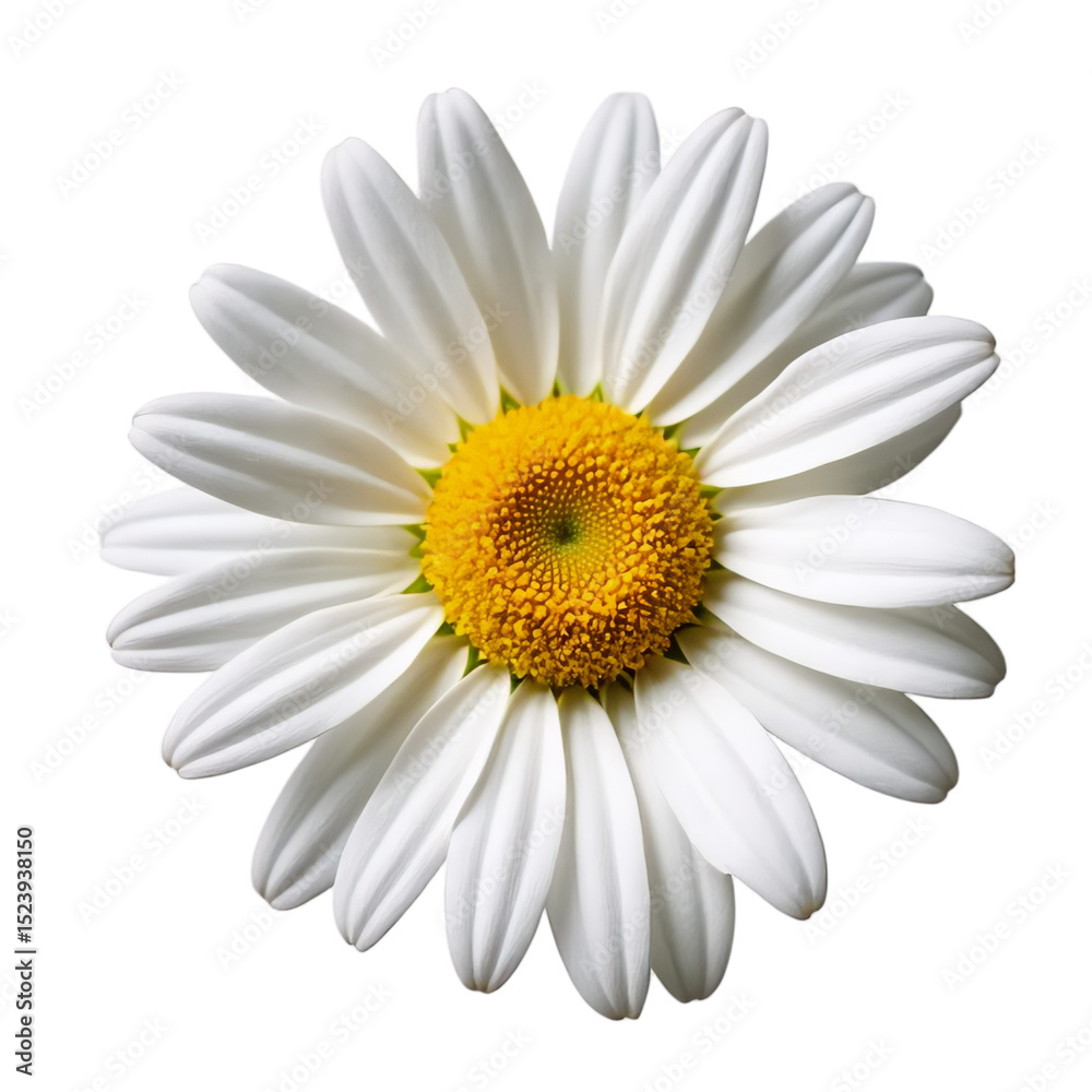 Single daisy flower on a transparent background Single daisy flower on a transparent background