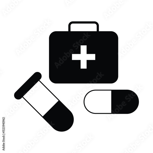 Unique and customize new vector medicine equipment's design illustration  | Fully white background and eye catching design. 
