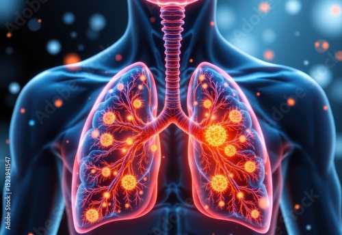 a symbolic image of vitamin d guarding the lungs from respiratory infections, especially during winter.