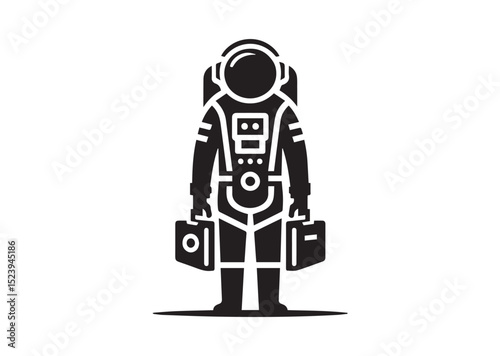 Astronaut Silhouette Vector