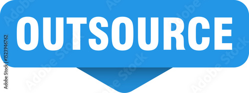 outsource sticker. outsource sign on transparent background