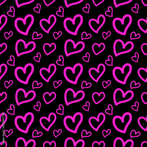 seamless pattern with hearts