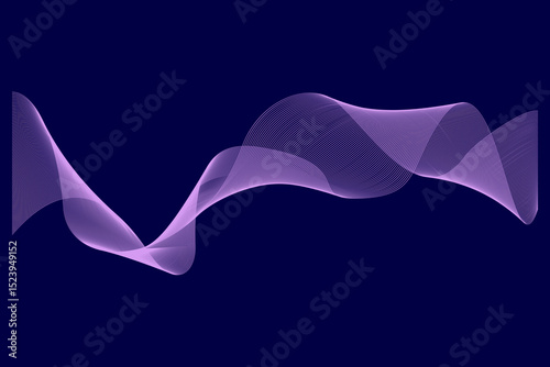 Wave pattern, radiating elegance and fluid motion. Ideal for modern branding, digital art, and minimalist design projects. Illustration vector design. EPS 10