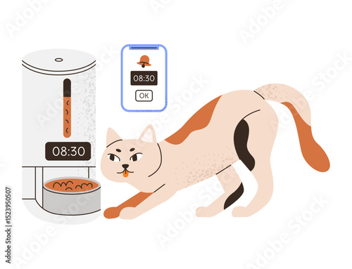 Smart automatic cat feeder