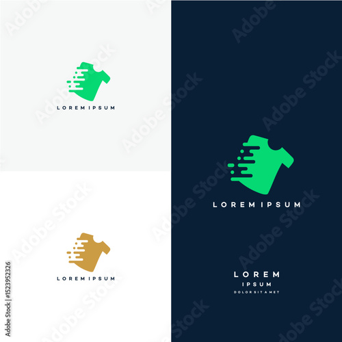 Fast Cloth Logo designs concept vector, Cloth logo template designs, Fast Fashion logo designs
