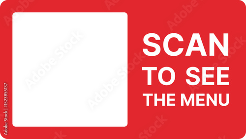 Red scan to see menu template