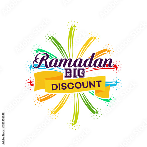 sale banner or sale poster for festival of eid mubarak celebration, Ramadan Big Sale, Clearance, Discount, and cashback