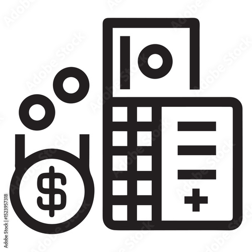 set of black and white icons