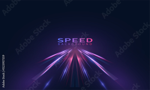 Vivid light energy acceleration effect with colorful perspective lines, simulating hyperspace acceleration. Suitable for sci-fi scenes, racing themes and digital interfaces.