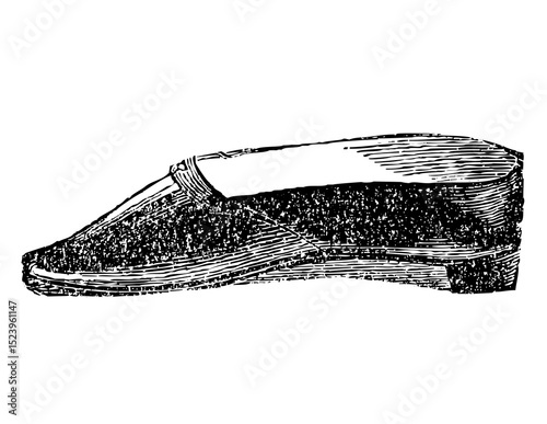 Victorian fashion link drawing women high heel shoes
