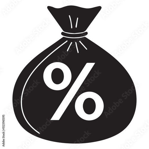 percent symbol on a white background
