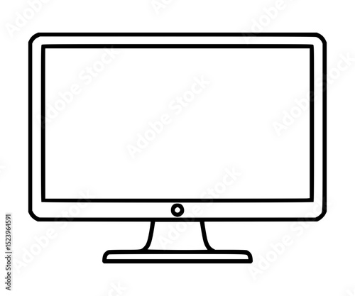 Monitor Line Art