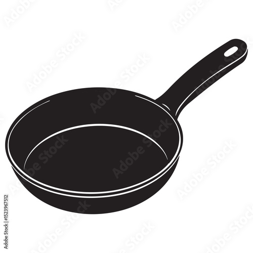 frying pan isolated on white background