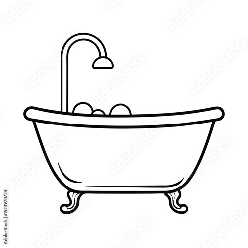 illustration of a bath accessories