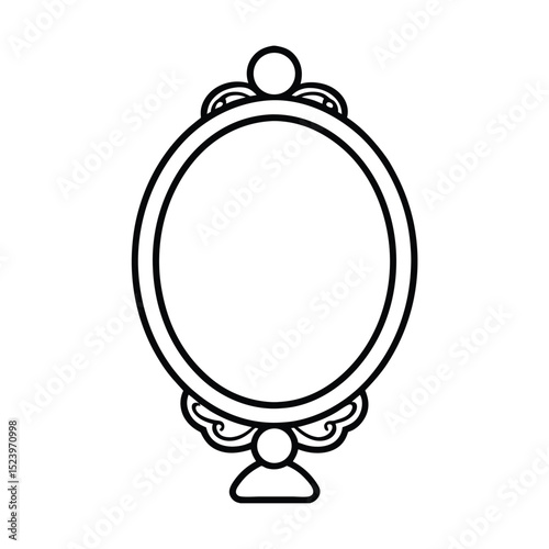 vector illustration of a mirror