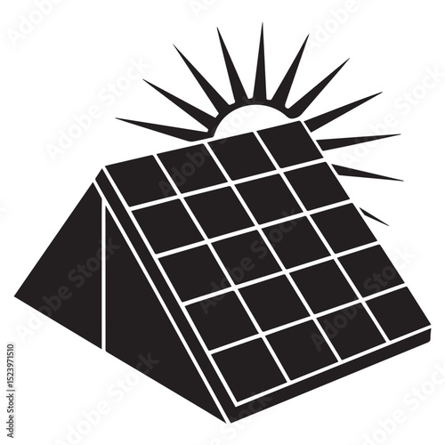 Black Silhouette Solar Panel Array Designs for Energy Efficiency
