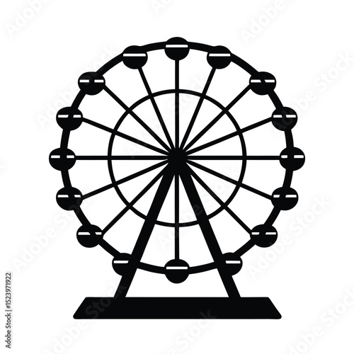 ferris wheel on a black background
