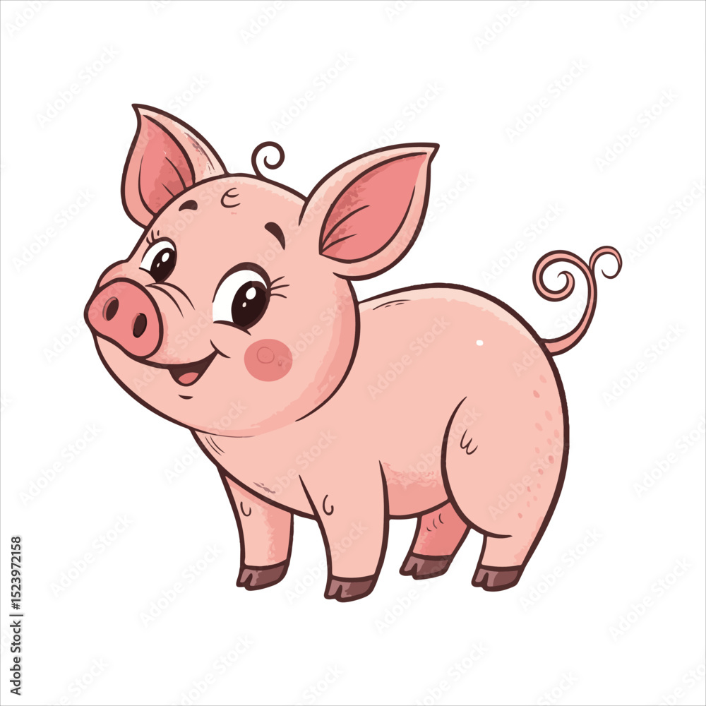 Naklejka premium Pig Vector