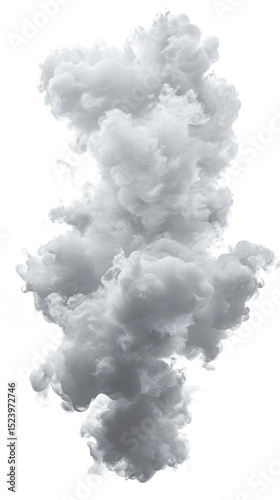 Highly Detailed 3D Render of Dynamic Steam Explosion Effect