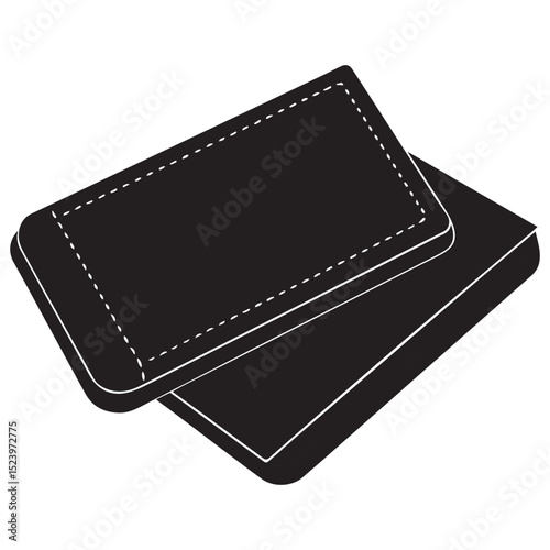 Yoga mats silhouette illustration