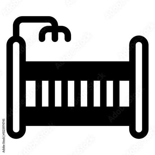 baby bed icon