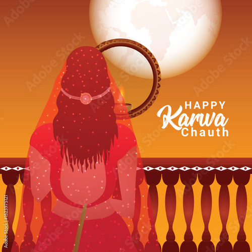 Happy karwa chauth background