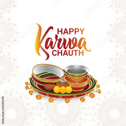 Karwa chauth indian festival banner design