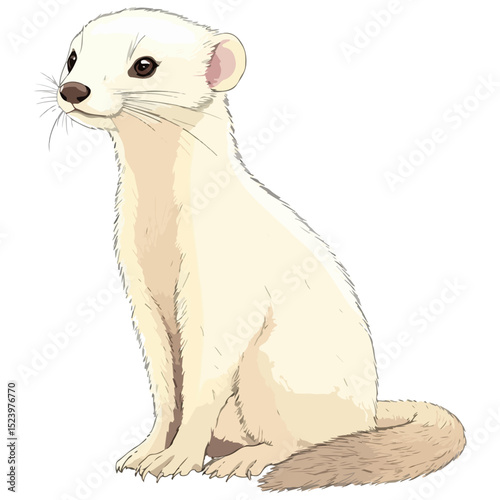 ferret, animal, vector, transparent background, creature, mustela putorius furo, cute, mammal, isolated, wildlife, one animal, nature, furry, vertebrate