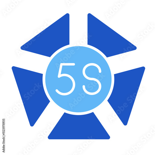 5S Principles  Icon Element For Design