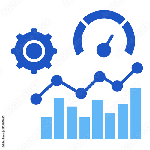 Performance Metrics  Icon Element For Design	