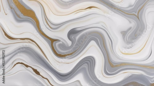 Abstract marble design with gold accents