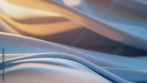 Soft, flowing blue fabric