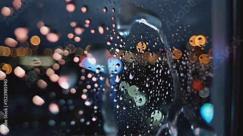 Night City Rain Drops