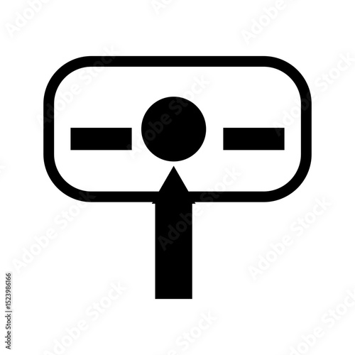 vector illustration of a withdraw icon