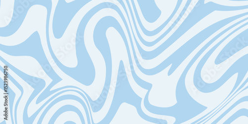 Abstract background seamless pattern with colorful waves. Trendy vector illustration in retro psychedelic style