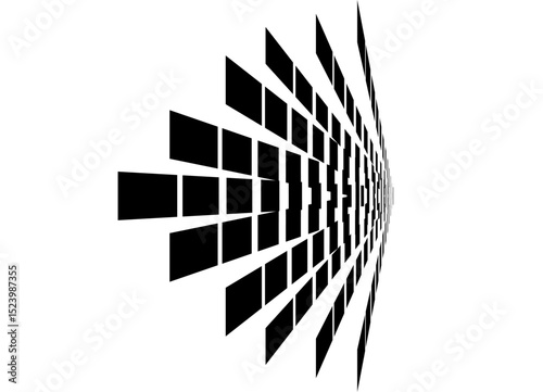 Vector pattern of black striped stripes on a white background. Abstract design element. Trendy vector background. For social networks, ads, posters, covers.