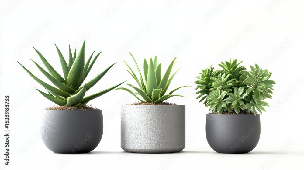 Obraz premium Succulents in Pots.