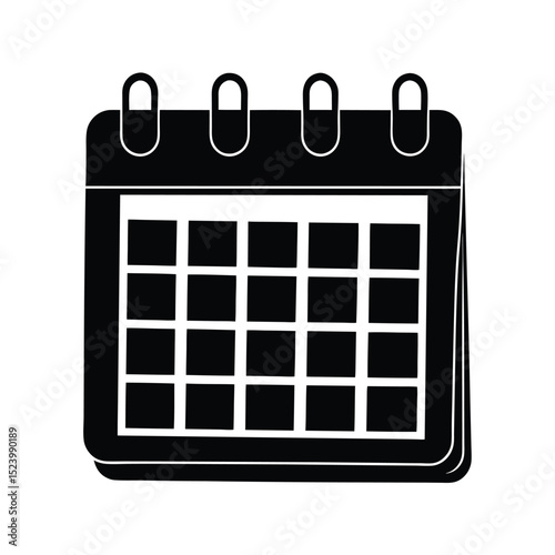 desktop calendar icon vector