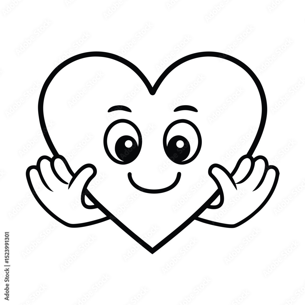 heart cartoon character heart cartoon character