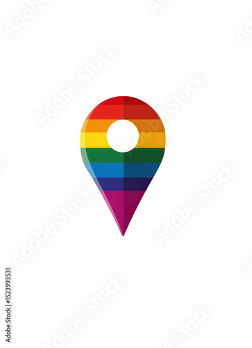 Vector flat logo of a rainbow flag, map pin marker, on a white background, png, transparent Free Download Vector flat logo of a rainbow flag, map pin marker, on a white background, png, transparent - GFXLoad